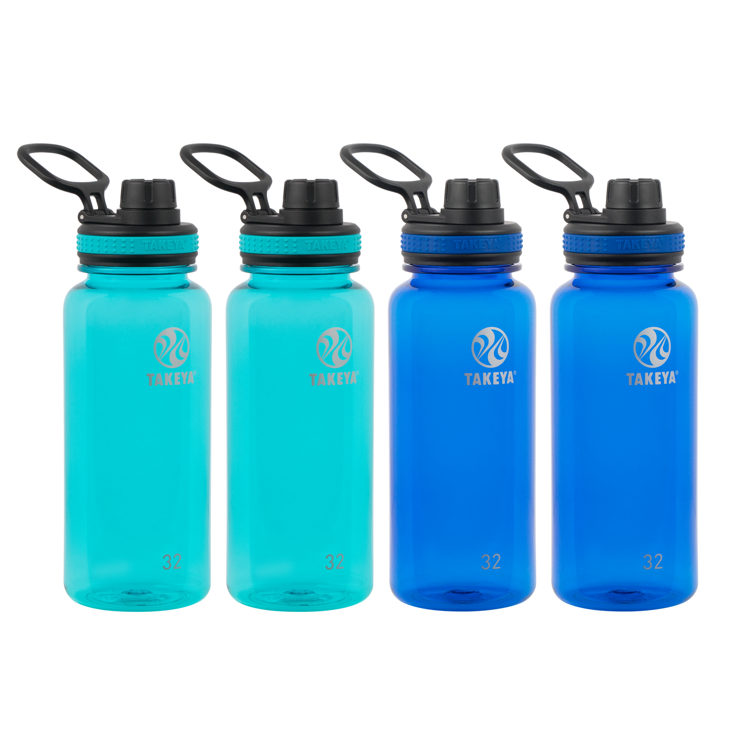 tritan-water-bottle-with-spout-lid-4-pack-x5 50276-Tritan-Spout-32-4pk-Ocean-Royal-angle.png
