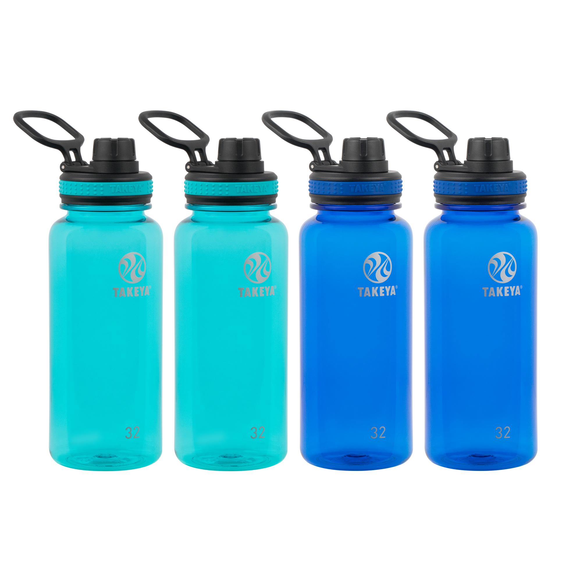 tritan-water-bottle-with-spout-lid-4-pack-x5 50276-Tritan-Spout-32-4pk-Ocean-Royal-angle.png