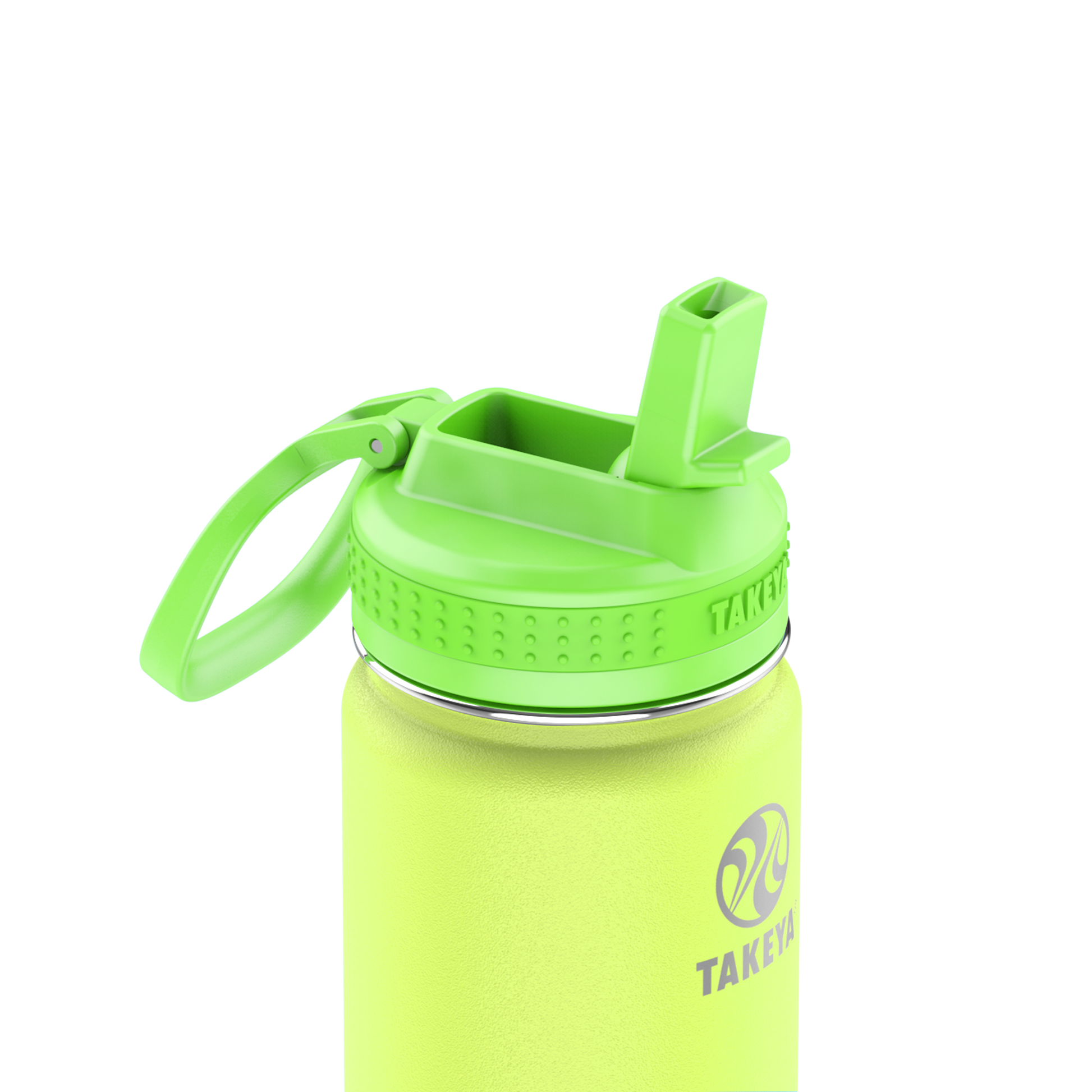 actives-kids-glow-in-the-dark-water-bottle-with-straw-lid-h4 51075-Actives-Kids-Straw-18-GID-LightningGreen-closeup.png