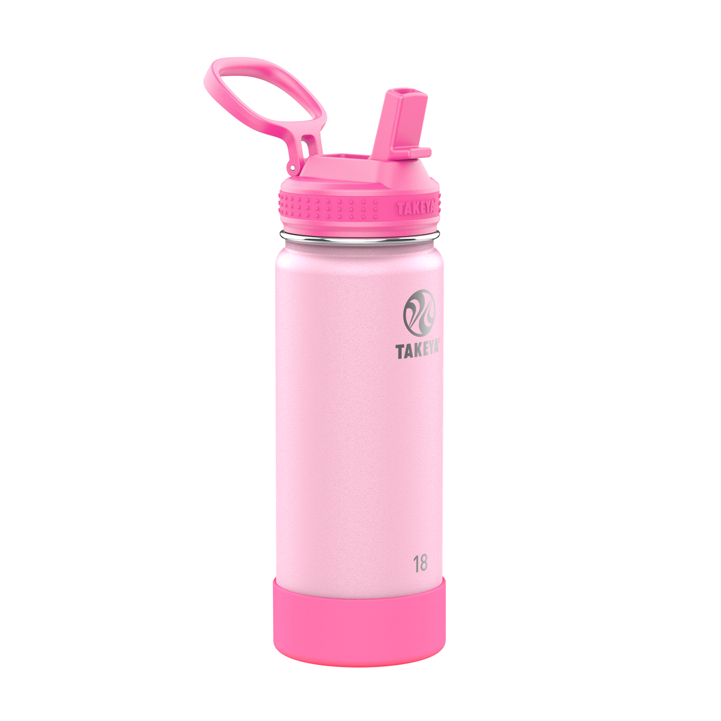 actives-kids-glow-in-the-dark-water-bottle-with-straw-lid-h4 51076-Actives-Kids-Straw-18-GID-SummerGlowPink-angle.png
