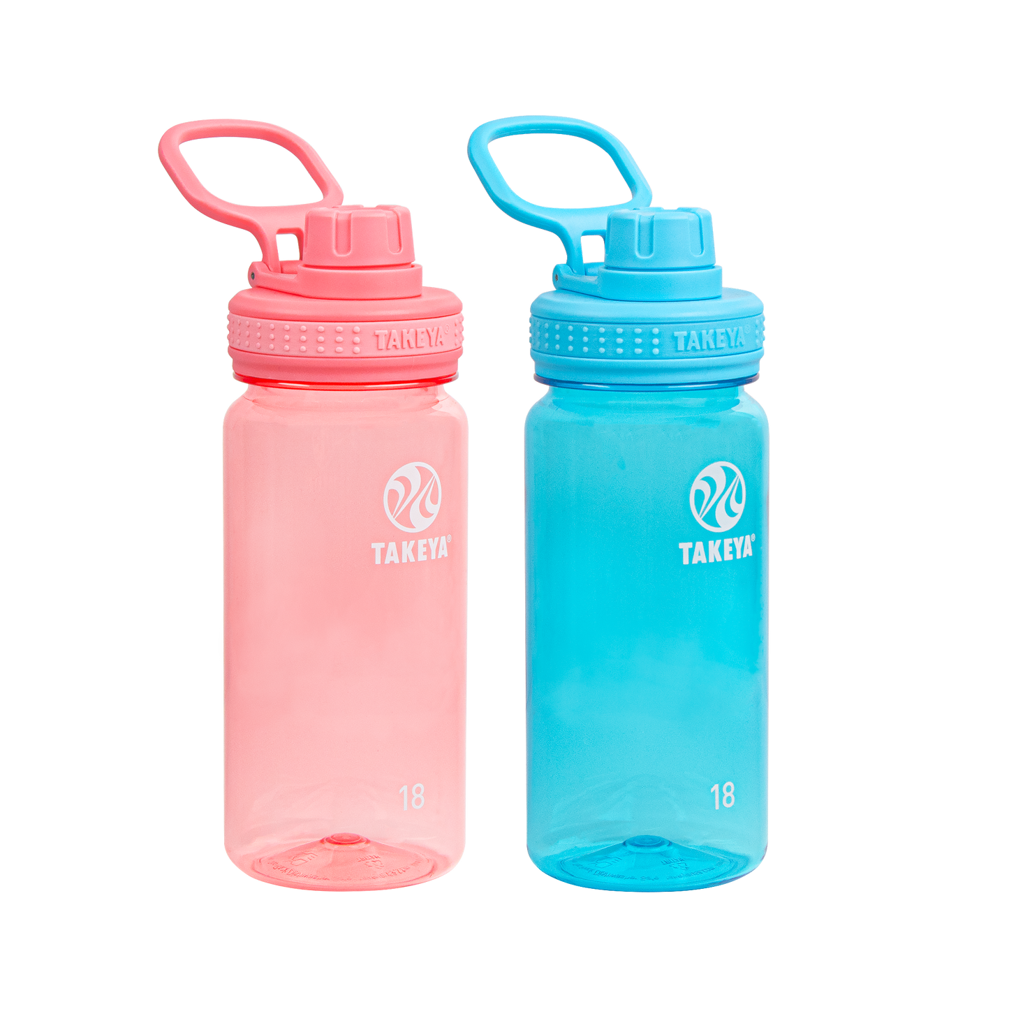 tritan-water-bottle-bundle-with-spout-lid-2-pack-p7 51475-Tritan-Spout-18-2pk-FlutterPink-BreezyBlue-Front_1.png