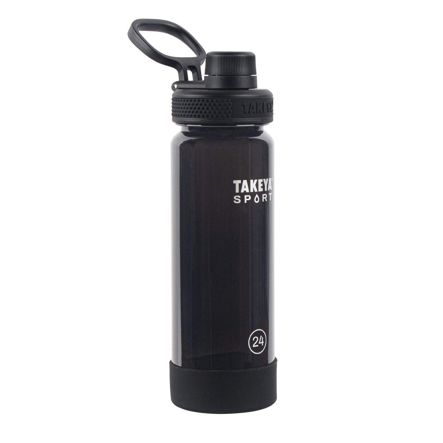 tritan-sport-water-bottle-with-spout-lid-x0 51664-TKS-Tritan-Spout-24-GrandSlamBlack-frontangle.png